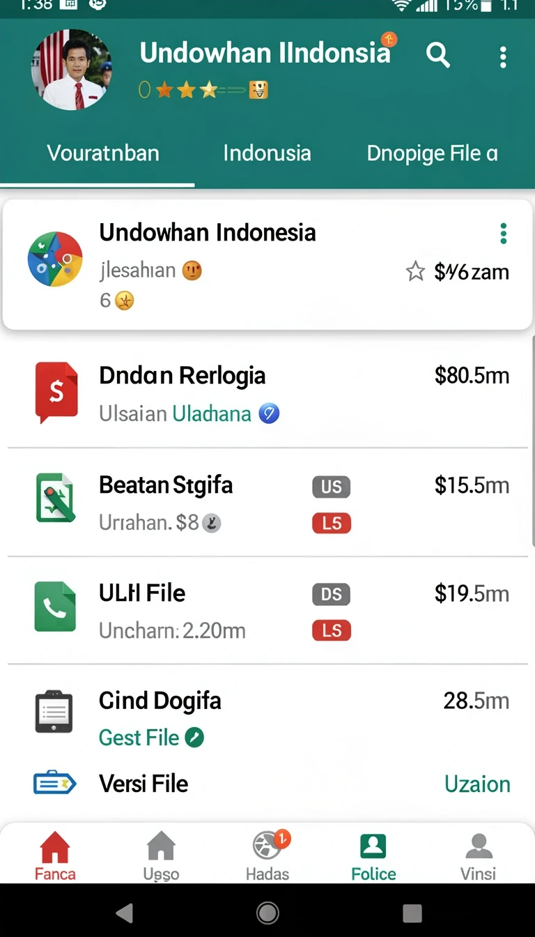 Tampilan utama aplikasi Review Aplikasi desabet yang intuitif dan efisien.