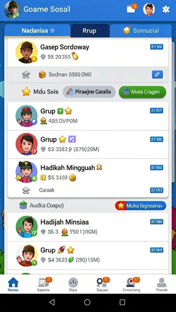 Tampilan utama aplikasi Review Aplikasi strategy yang intuitif dan efisien.