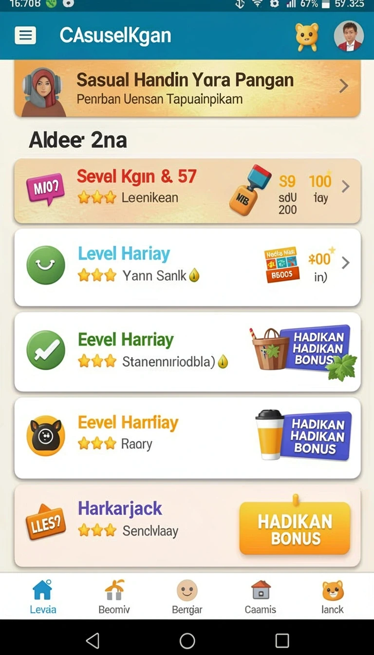 Tampilan utama aplikasi Review Aplikasi mentari138 Versi Terbaru yang intuitif dan efisien.
